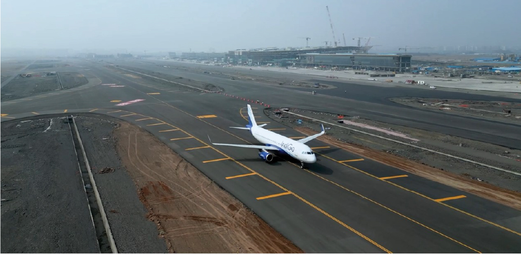 Inaugural Landing of Commercial Aircraft, Navi Mumbai International Airport, Maharashtra